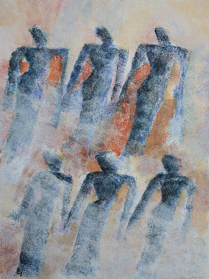 entangled figures - a Paint Artowrk by maria nathan